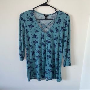 Rue 21 Floral Shirt Size XL